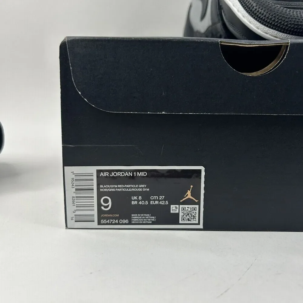 Nike Shoes Air Jordan 1 Mid Retro “Shadow/Bred” 2024